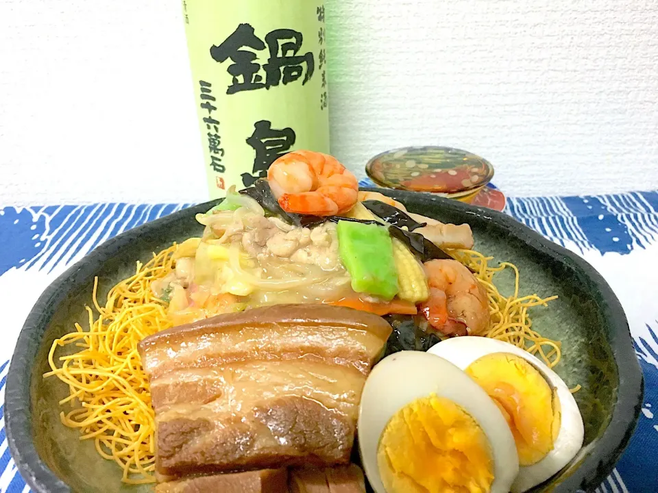 長崎角煮皿うどん
鍋島 特別純米酒 三十六萬石（佐賀）|藤井裕之三号店さん