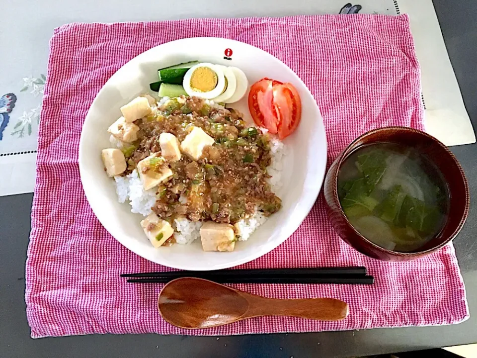 麻婆豆腐丼|みよさん