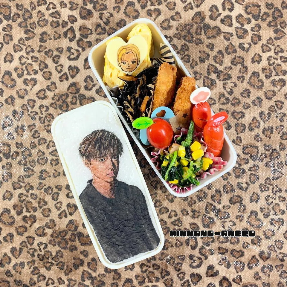 EXILE『佐藤大樹』弁当
 #オブラートアート 
 #オブアート 
 #似顔絵弁当|みんなのあねごさん