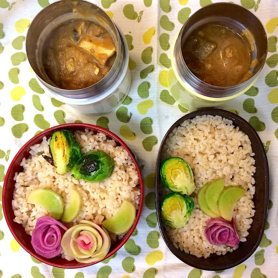 Snapdishの料理写真:#vegan 
何もない月曜日のカレー弁当|makiko_aさん