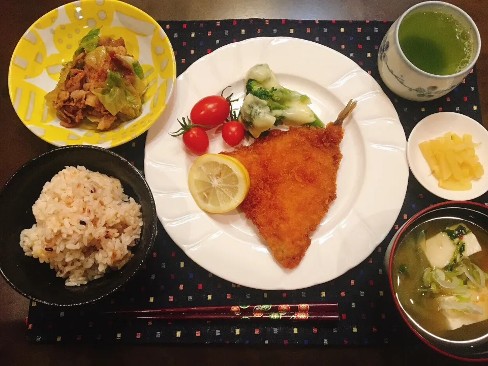 アジフライ定食|やさん