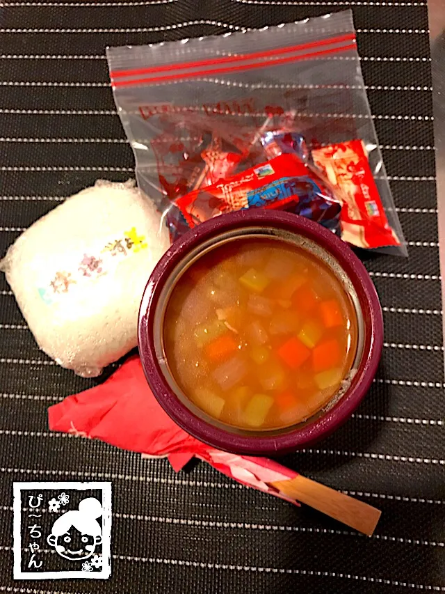 旦那様☆夜勤用ミニ弁当😊|☆ぴ〜ちゃん☆さん