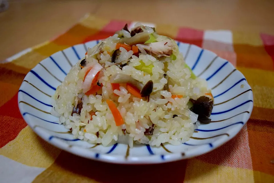 Kinoko Gohan with Saba Fish 🐠|Ana (POT_Y134YUM609)さん