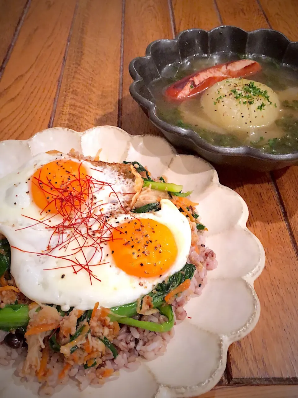 夜ご飯🍚🥢|かよみさん