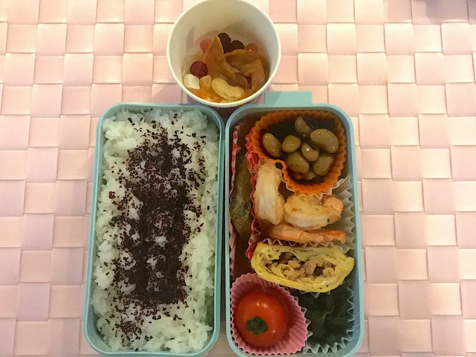 今日のお弁当 #お弁当  #🍱  #lunchbox  #obento  #中学生弁当|かれんさん