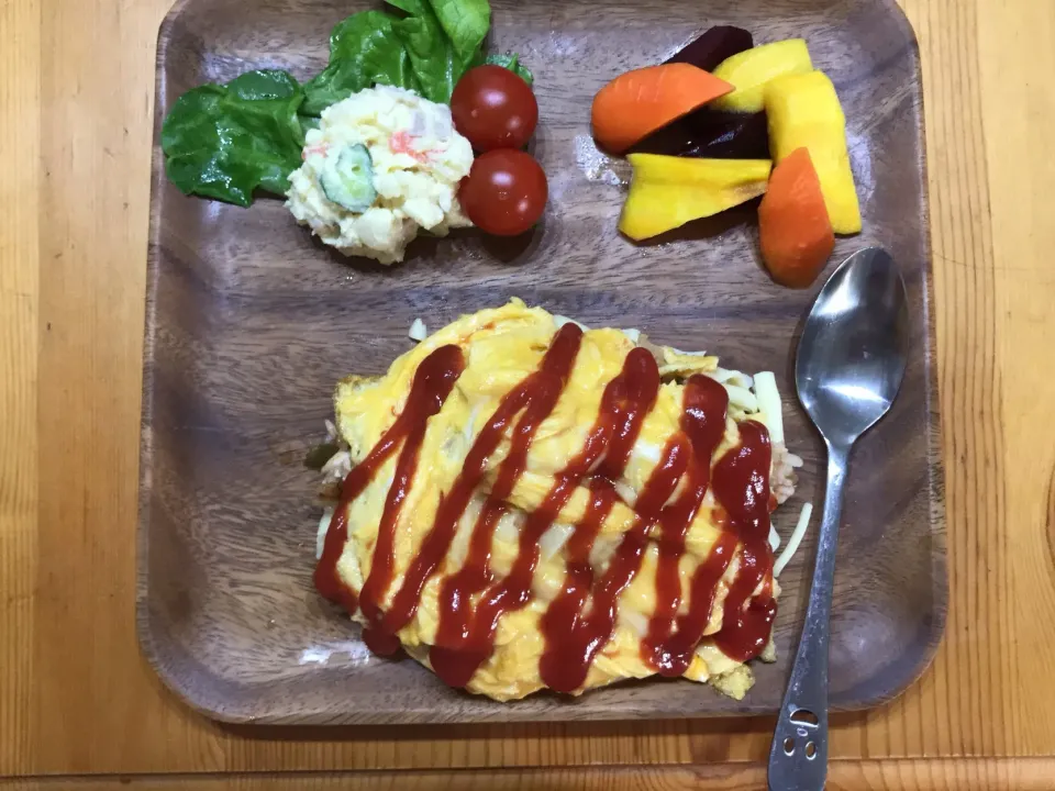 炊飯器ケチャップごはん プレート|♡YUKI♡さん