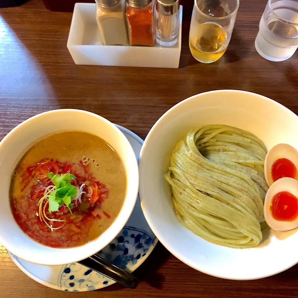 Snapdishの料理写真:濃厚辛つけ麺(◍•ڡ•◍)❤|いつみさん