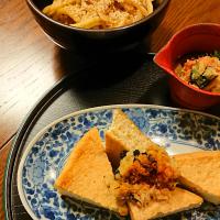 は〆さんの浦里、三角揚げと。