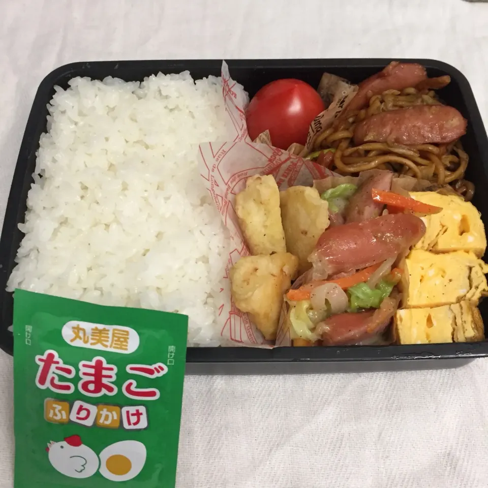 Snapdishの料理写真:次男男子中学生弁当・塾弁当|mickyさん