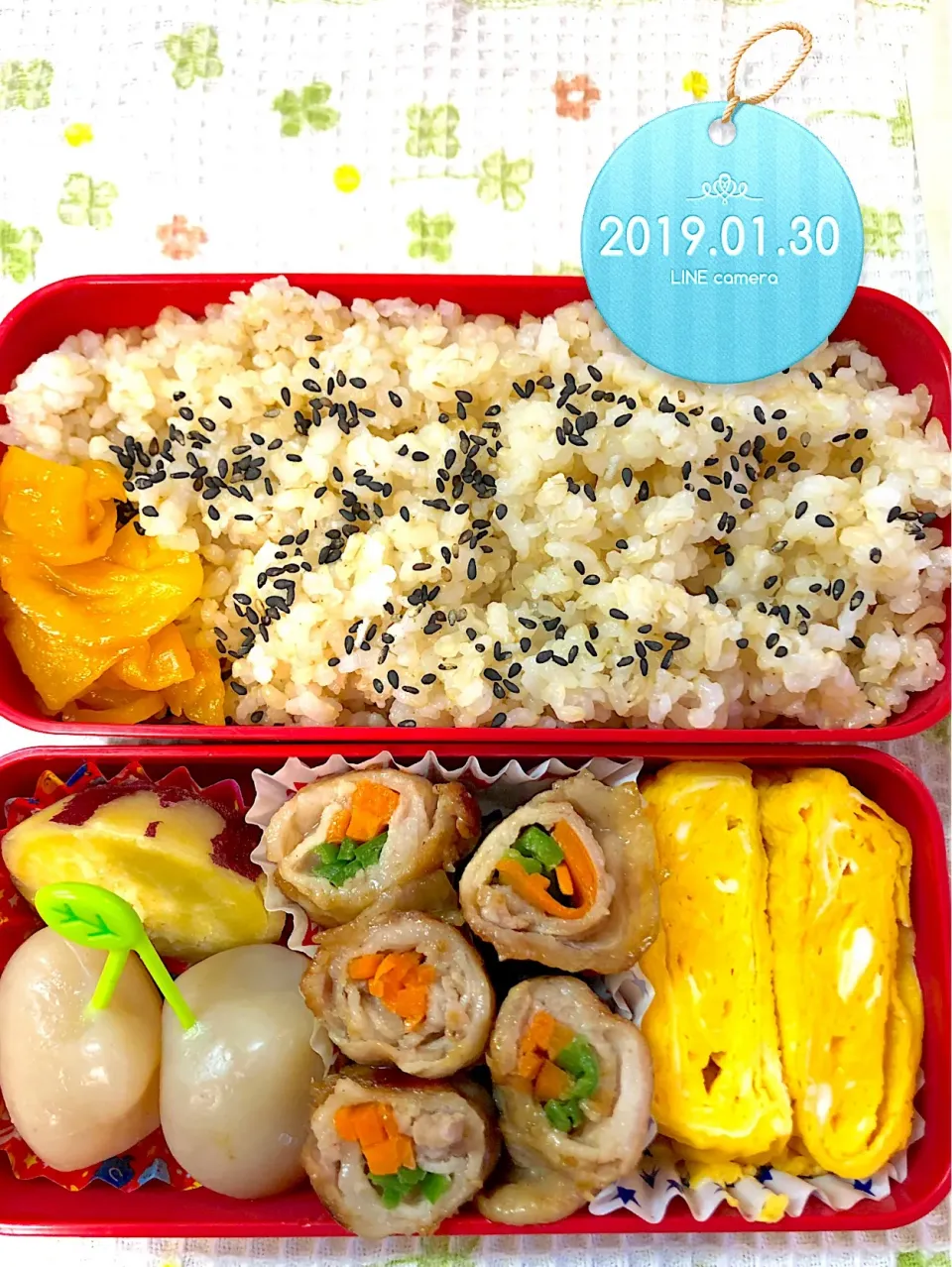 豚肉野菜巻きJKお弁当|harutomomamaさん