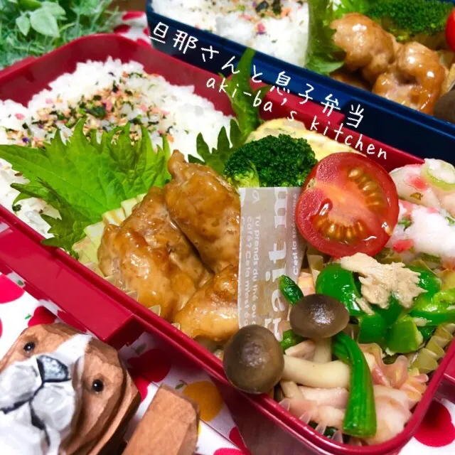 旦那さんと息子弁当1/30|アキーバさん