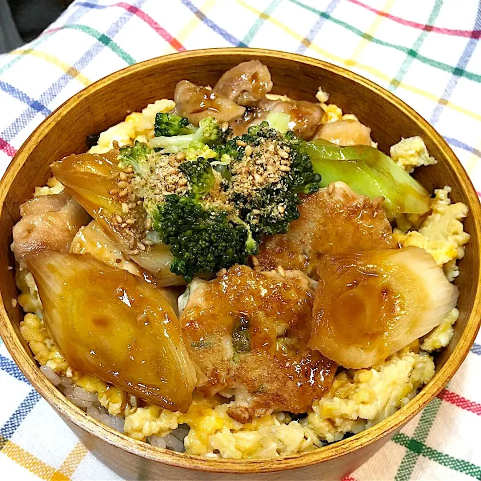 今日のパパ弁当は焼き鳥丼弁当♪|key♪さん