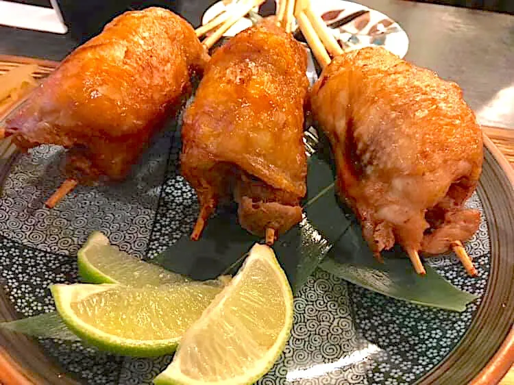 鳥モモ丸丸素揚げ|亀戸 養生蕎麦 高のさん