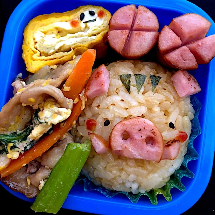 イノシシどしお弁当🐗|はるちるさん