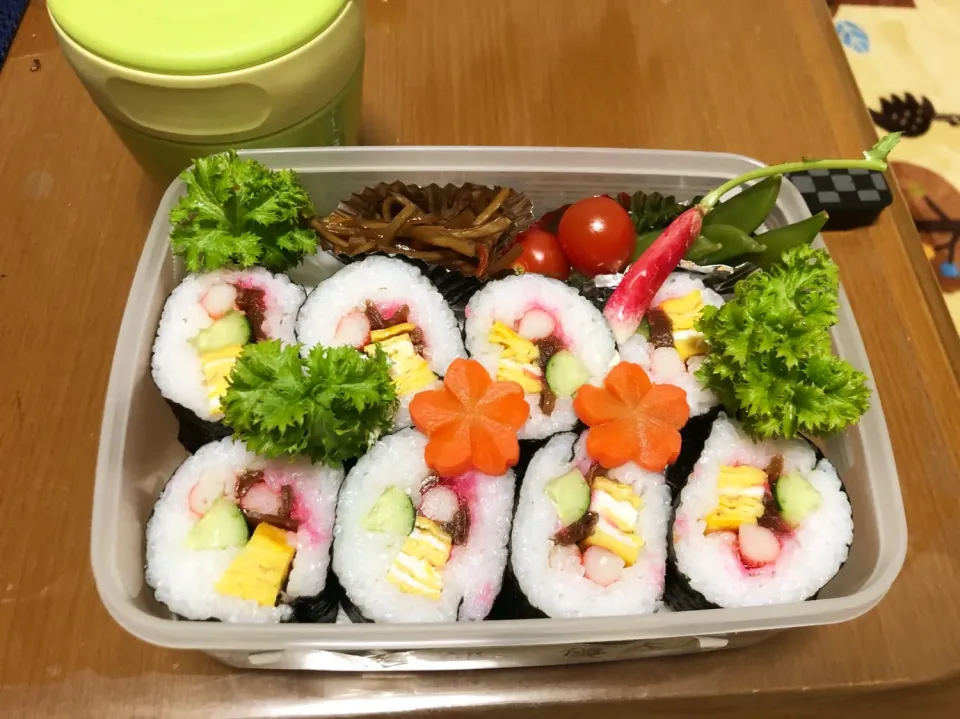 息子弁  早めの恵方巻き弁当^ ^;|masasho's momさん