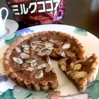 Snapdishの料理写真:sakurakoさんの料理 チョコレートタルト  小さな🍌バナナチョコタルト🍌
#香り高いミルクココア#チョコレートタルト