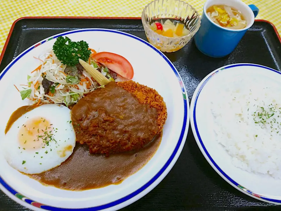 ハンバーグメンチカツカレーセット|nyama1さん