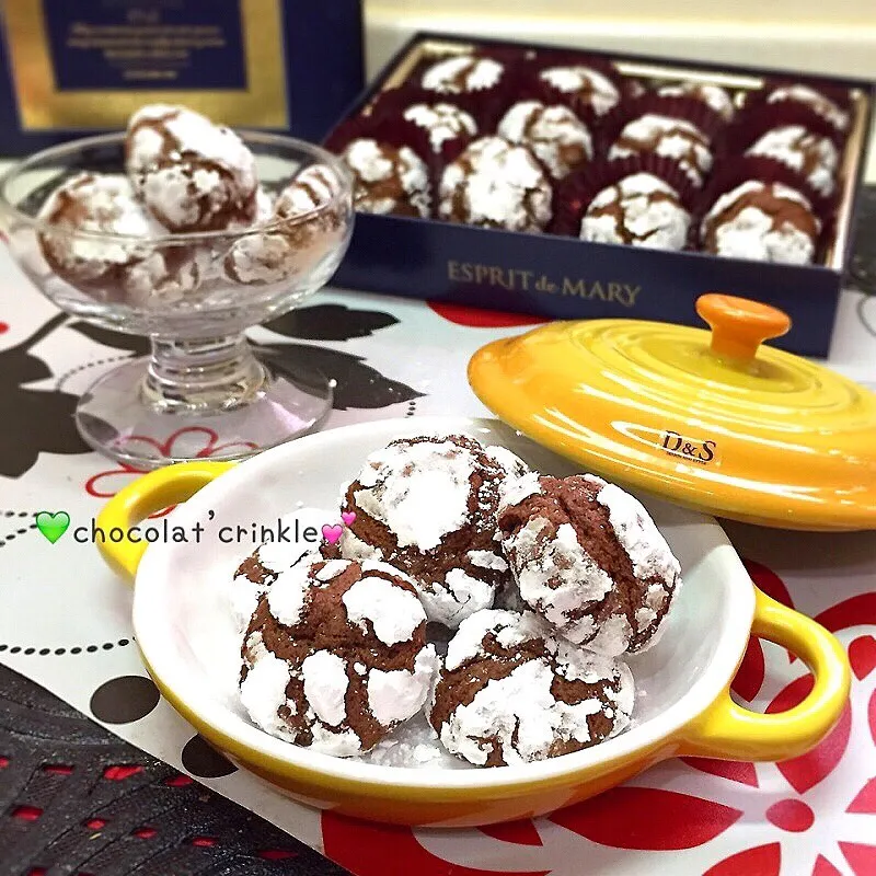 ❤️Chocolate Crinkle❤️ | *♬キッチン生活♡日々のご飯とパン&スイーツ♡|ぷらっとさん