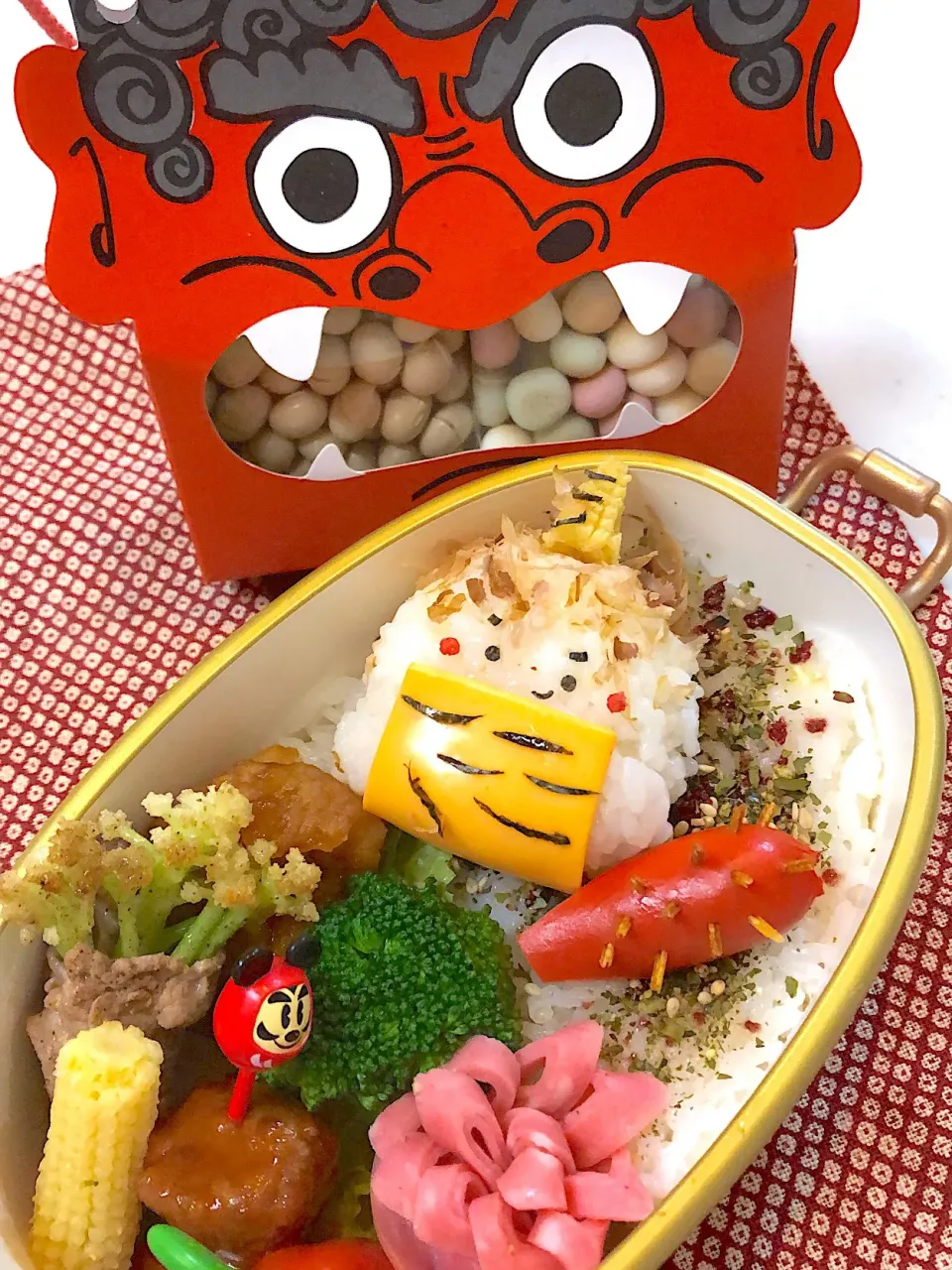 Snapdishの料理写真:節分お弁当|Yuki Kawasumiさん