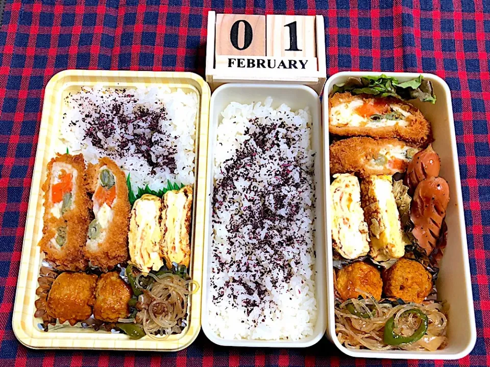 Snapdishの料理写真:02.01
 #中学生女子弁当 
 #夫弁当|あきんこさん