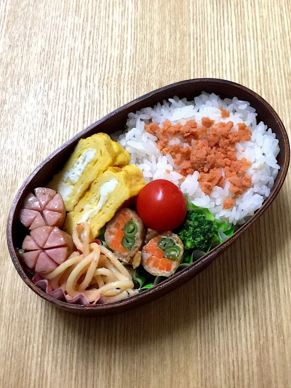 #幼稚園弁当  #ムスメ弁当  #曲げわっぱ弁当  #曲げわっぱ|mossan＠OSAKAさん