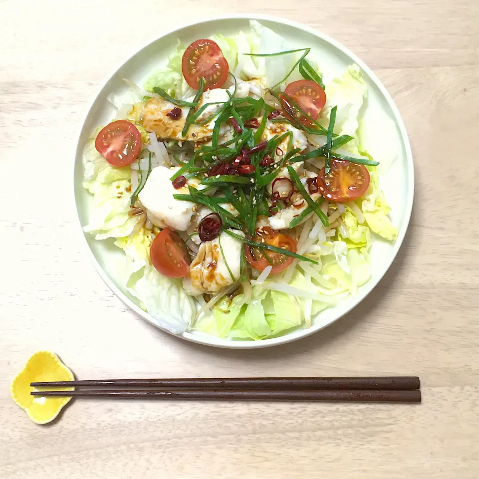 蒸し鶏のオイスターソースがけサラダ|ゆきさん