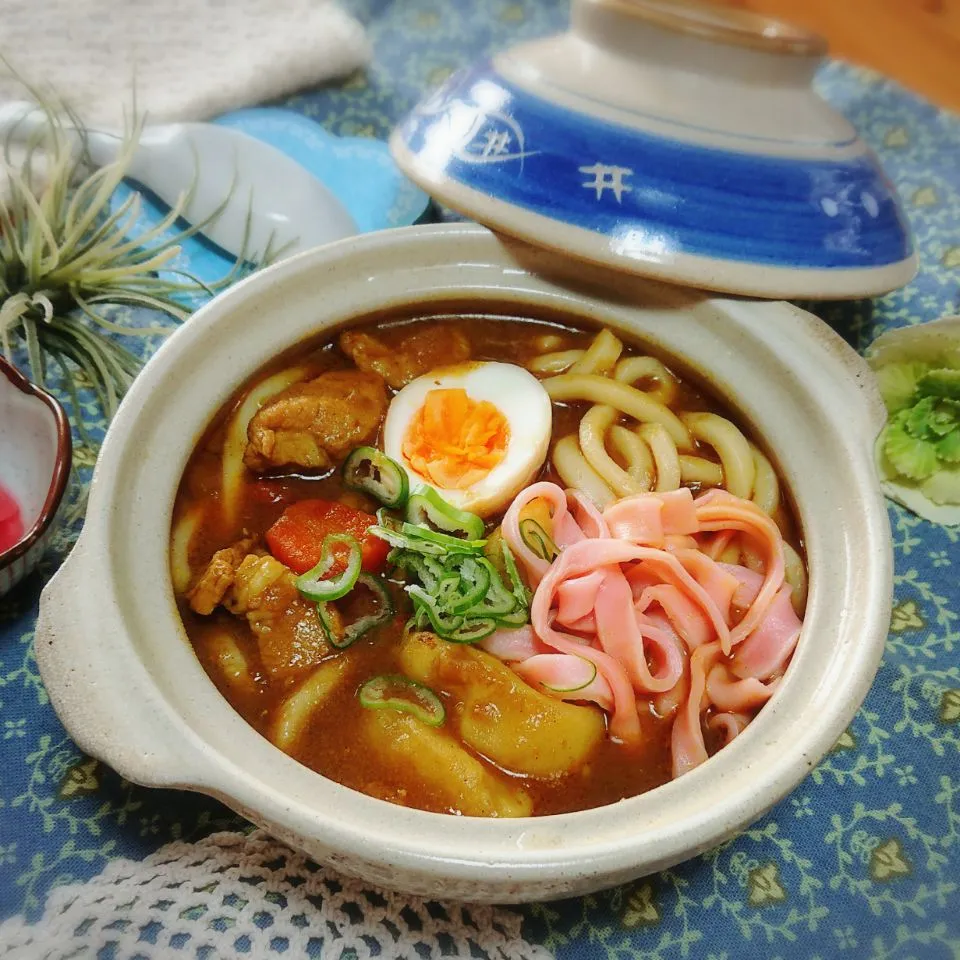 Snapdishの料理写真:次男の手打ち～でカレーうどん🍜|とまと🍅さん