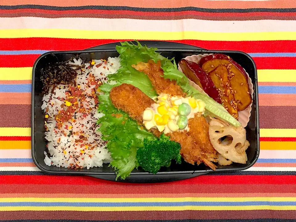 Snapdishの料理写真:エビフライ弁当 #弁当記録|アチコさん