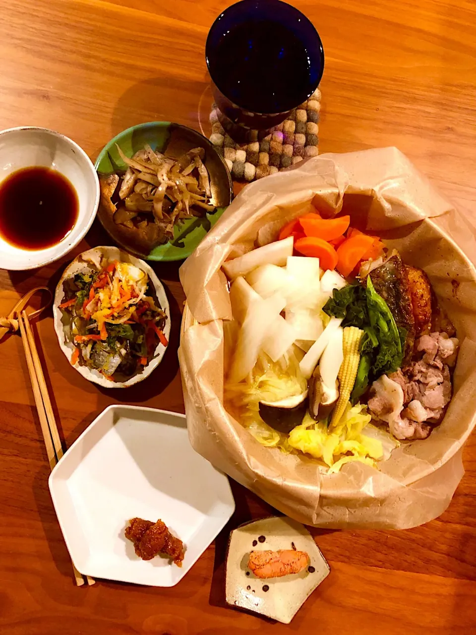 ホカホカせいろ蒸し定食|こんぶさん