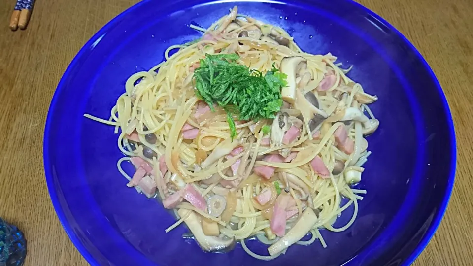 ベーコンきのこパスタ|Akiko Nakamotoさん