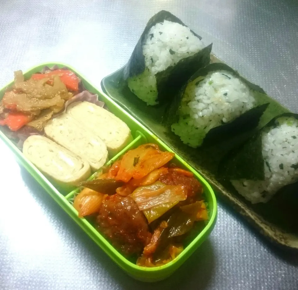 Snapdishの料理写真:旦那さんお弁当190131|きぬよさん