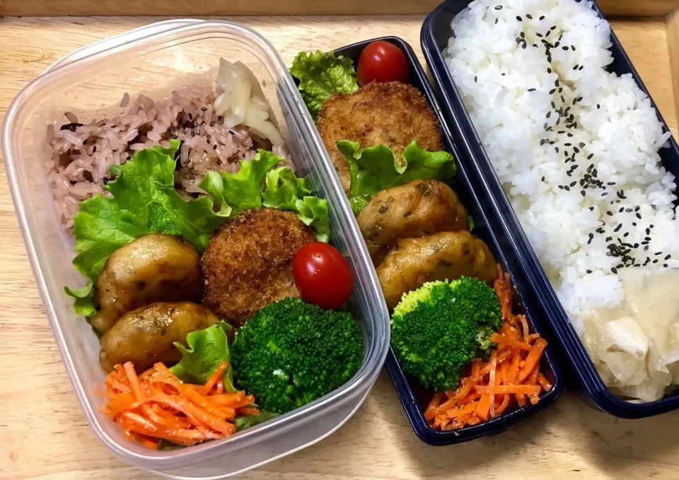 コロッケ&おから餅 弁当|弁当 備忘録さん