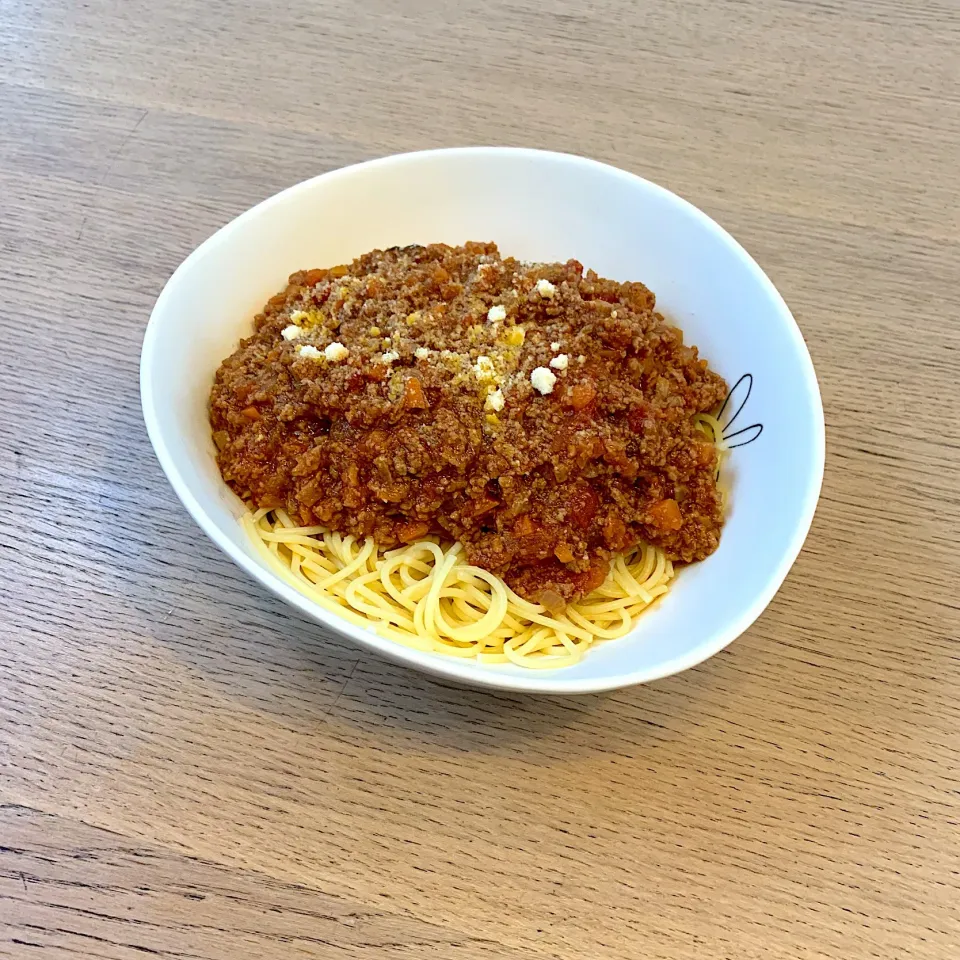 ミートソースパスタ
 #酔いどれキッチン|dashi menjiroさん