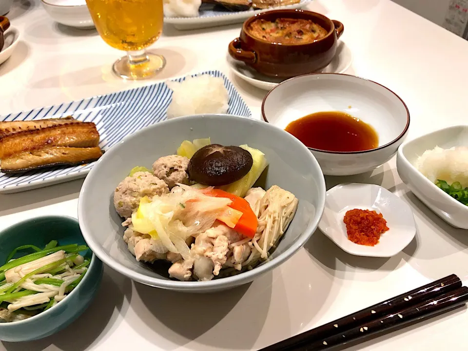 水炊きと焼きホッケ、長芋と豆腐のグラタンなど✨✨|NOBUちえさん