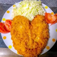 Snapdishの料理写真:鶏ムネ肉の❤️カツ|takechan-1962さん