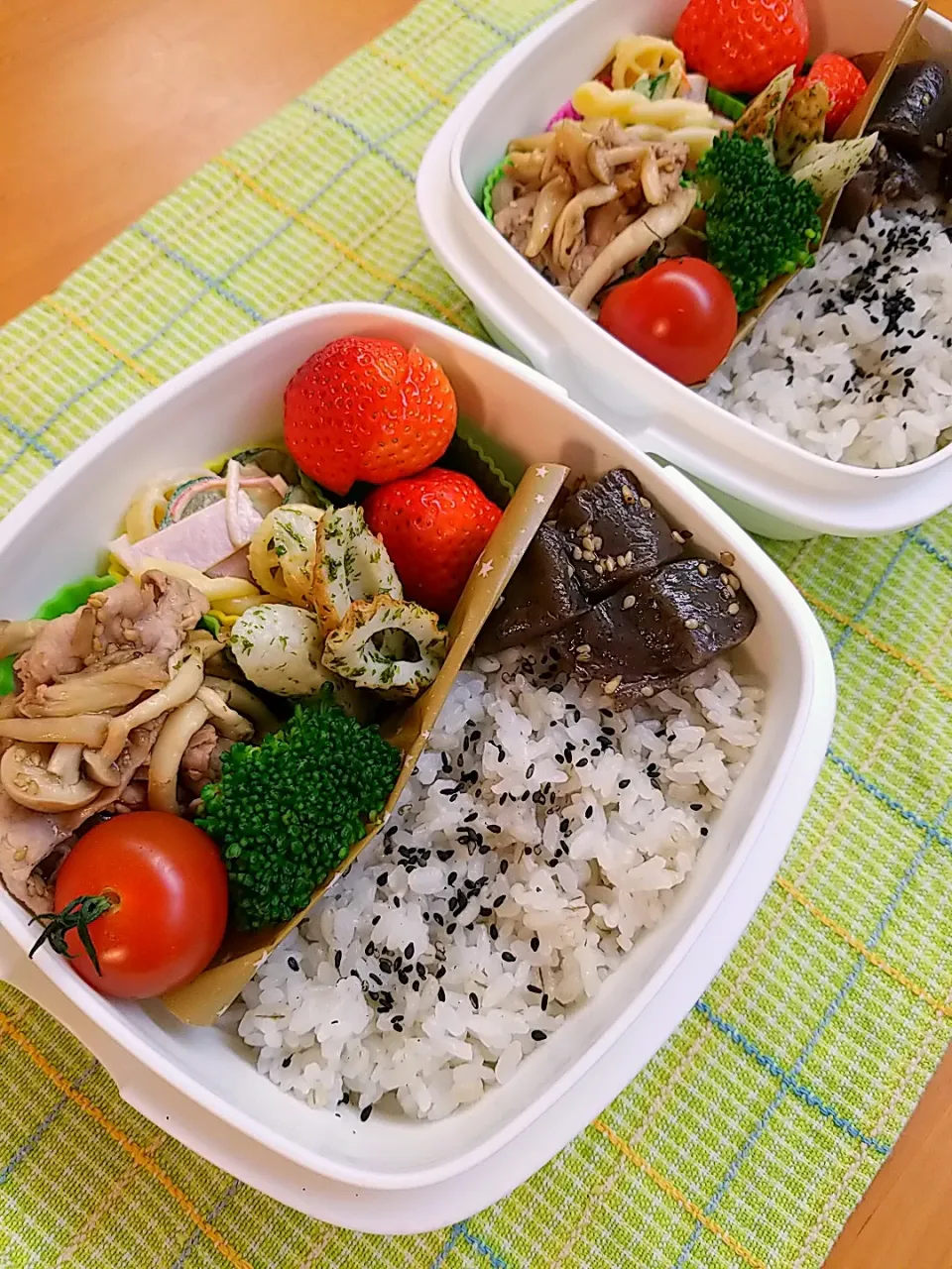 2月4日高１息子と旦那のお弁当|あけみさん