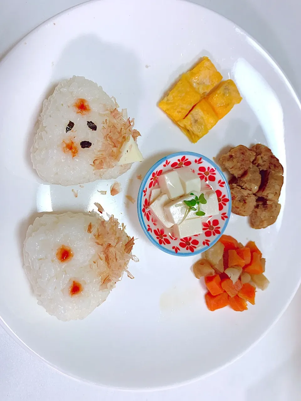 1歳の節分ごはん👹の作りかけで終わってしまったご飯プレート|Rさん