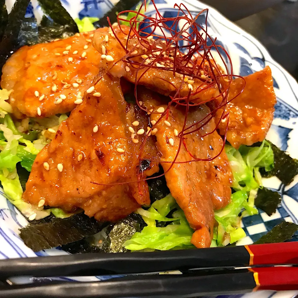 豚丼 西京白みそ仕立て|シュトママさん