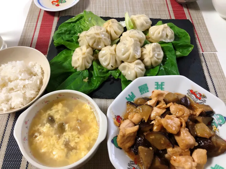 シナモン餃子の中華定食🥟|sugarnekoさん