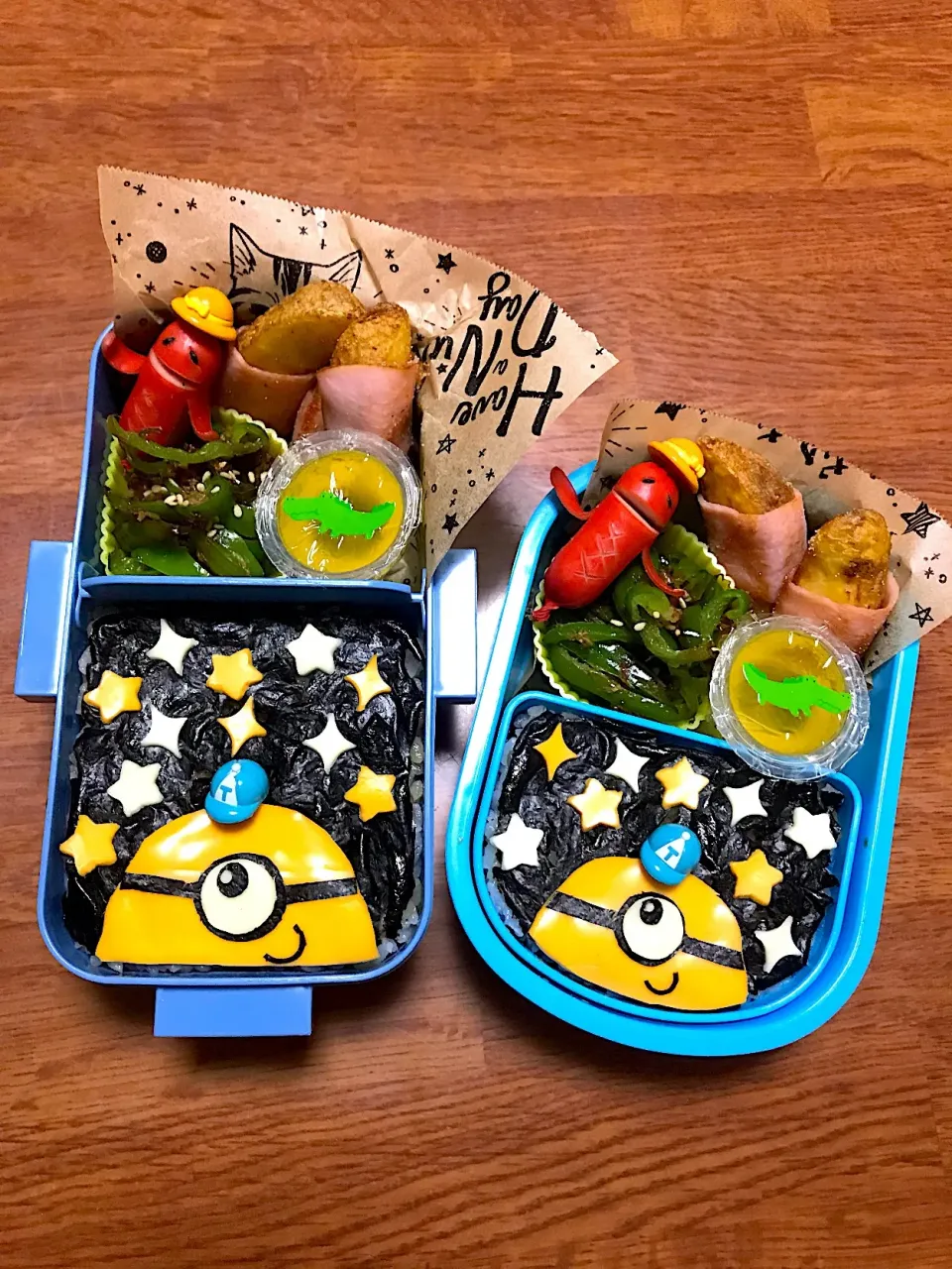 Snapdishの料理写真:ミニオンのプラネタリウム弁当♡|かなさん