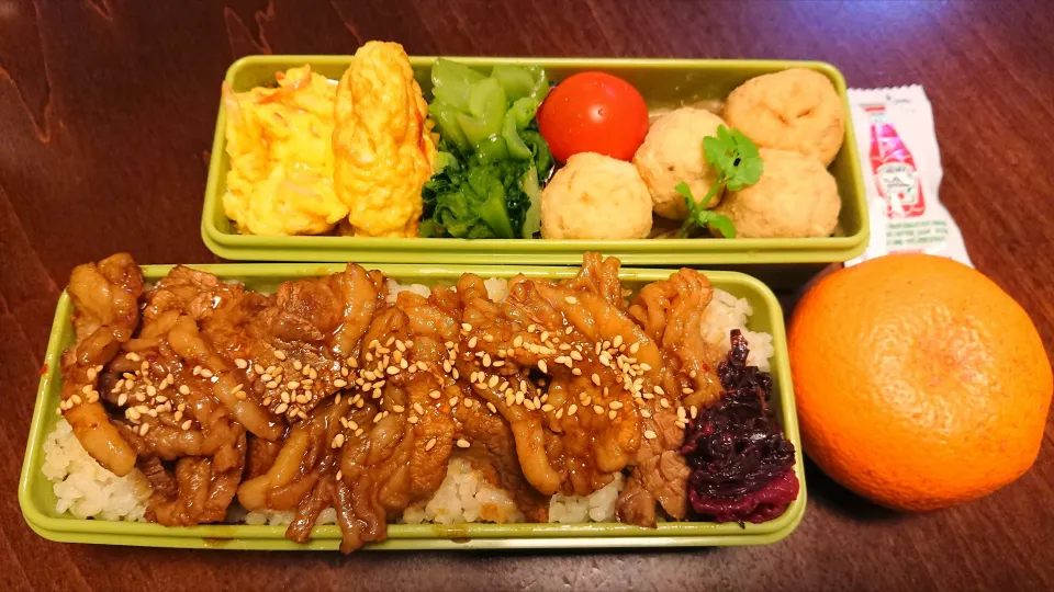 カルビ焼き肉弁当|りょーさん