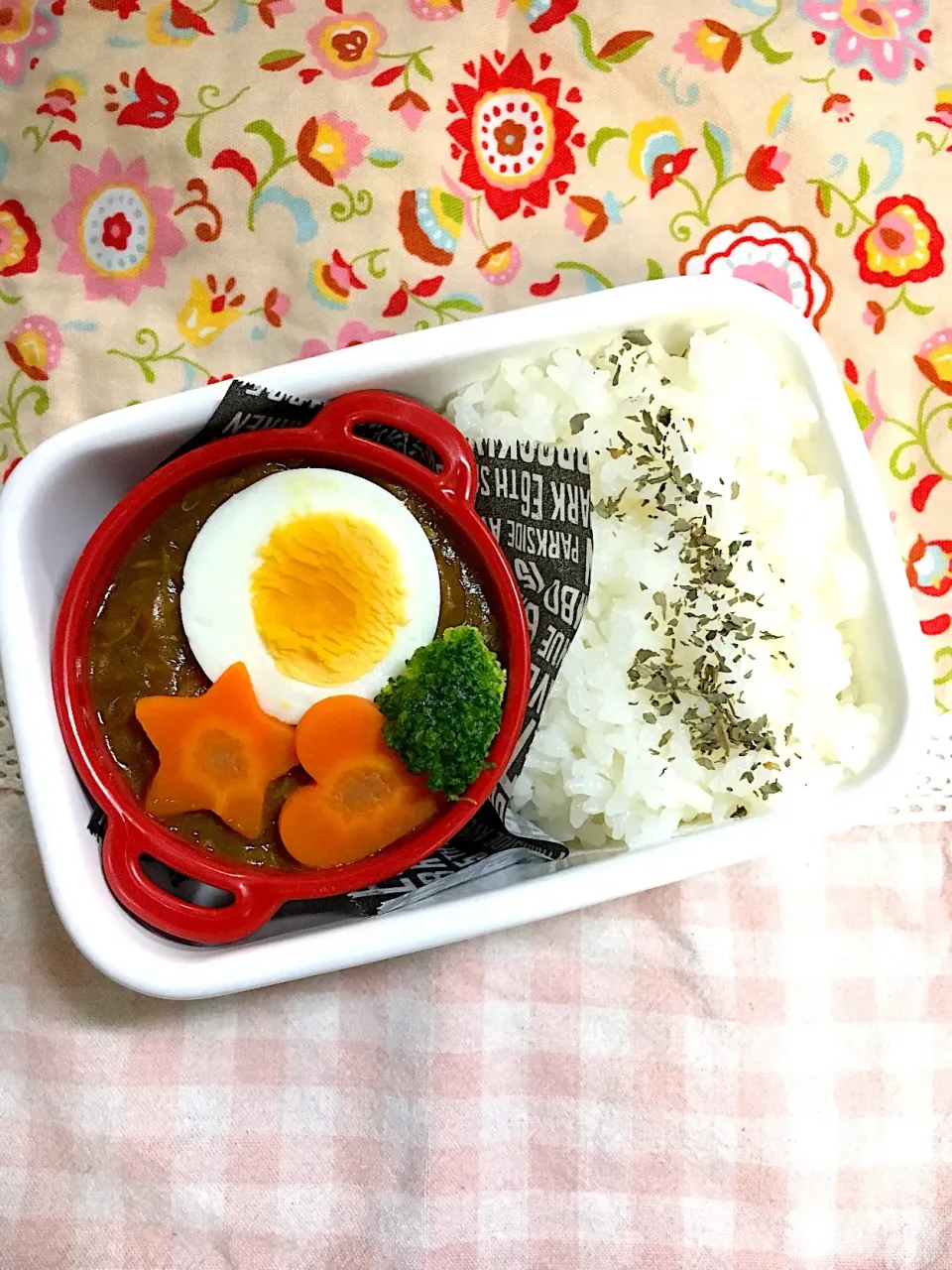 年中さん弁当98日目 #野田琺瑯  #年中さん弁当  #わっぱ弁当  #カレー弁当|チョコらんさん