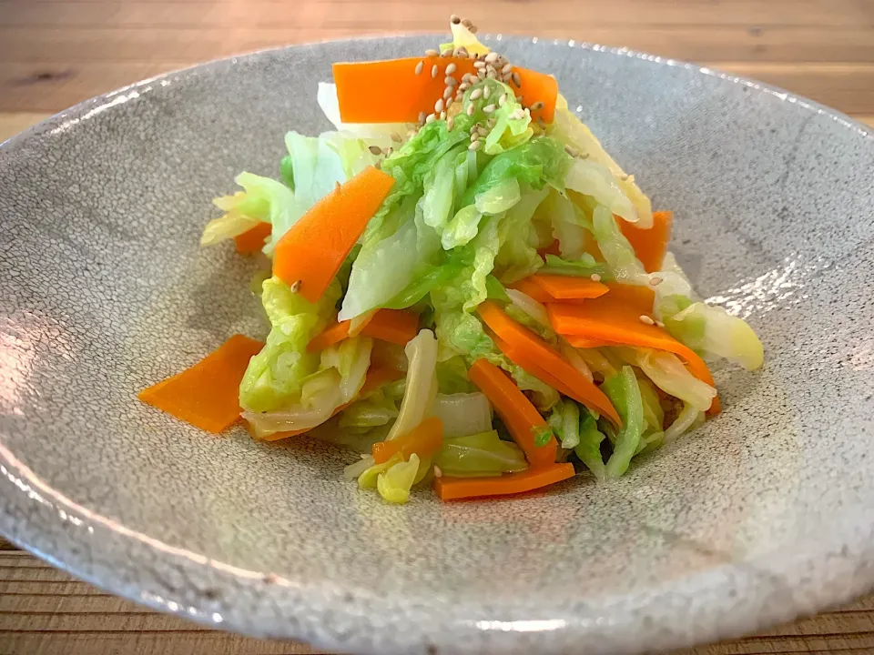 キャベツと人参のおひたし4|半田手延べそうめんの店 阿波や壱兆さん