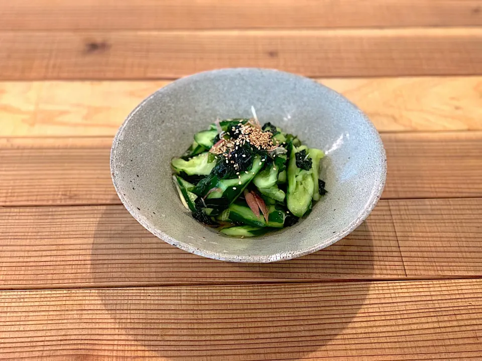 鳴門わかめと叩き胡瓜の酢の物2|半田手延べそうめんの店 阿波や壱兆さん