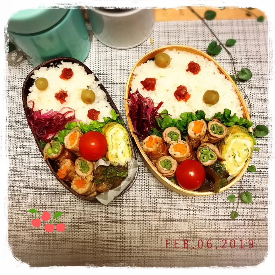 2/6 ☺︎☺︎ 豚野菜巻き弁当☆|jon2さん