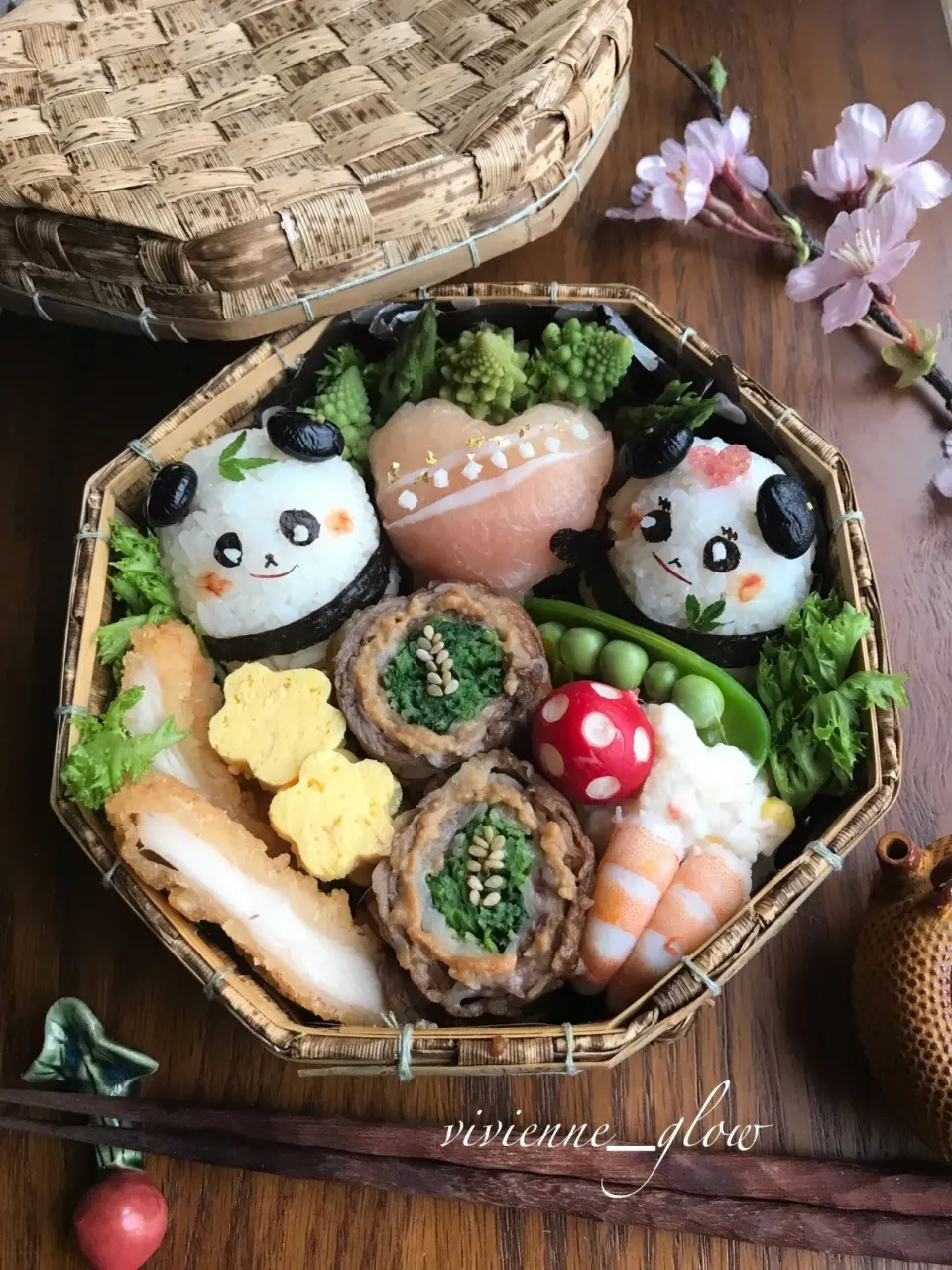 パンダちゃんのバレンタイン弁当|vivienne_glowさん