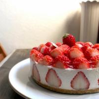 本格苺のレアチーズケーキ by ko～ko