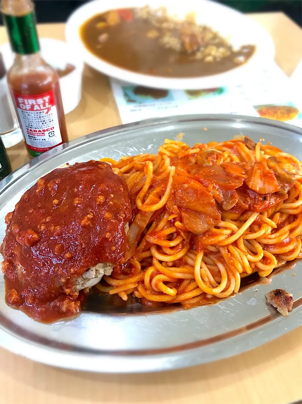 Snapdishの料理写真:ポンヌフのハンバーグスパゲッティ|くぅ♪さん