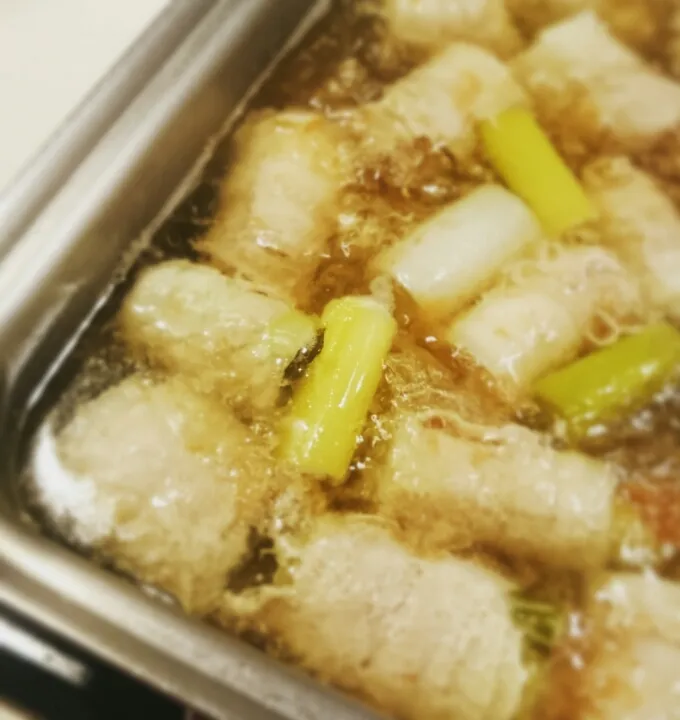 Snapdishの料理写真:.+*:ﾟ+｡.☆矢切ねぎのとろっとろ！梅スープ煮.+*:ﾟ+｡.☆|Yukiさん