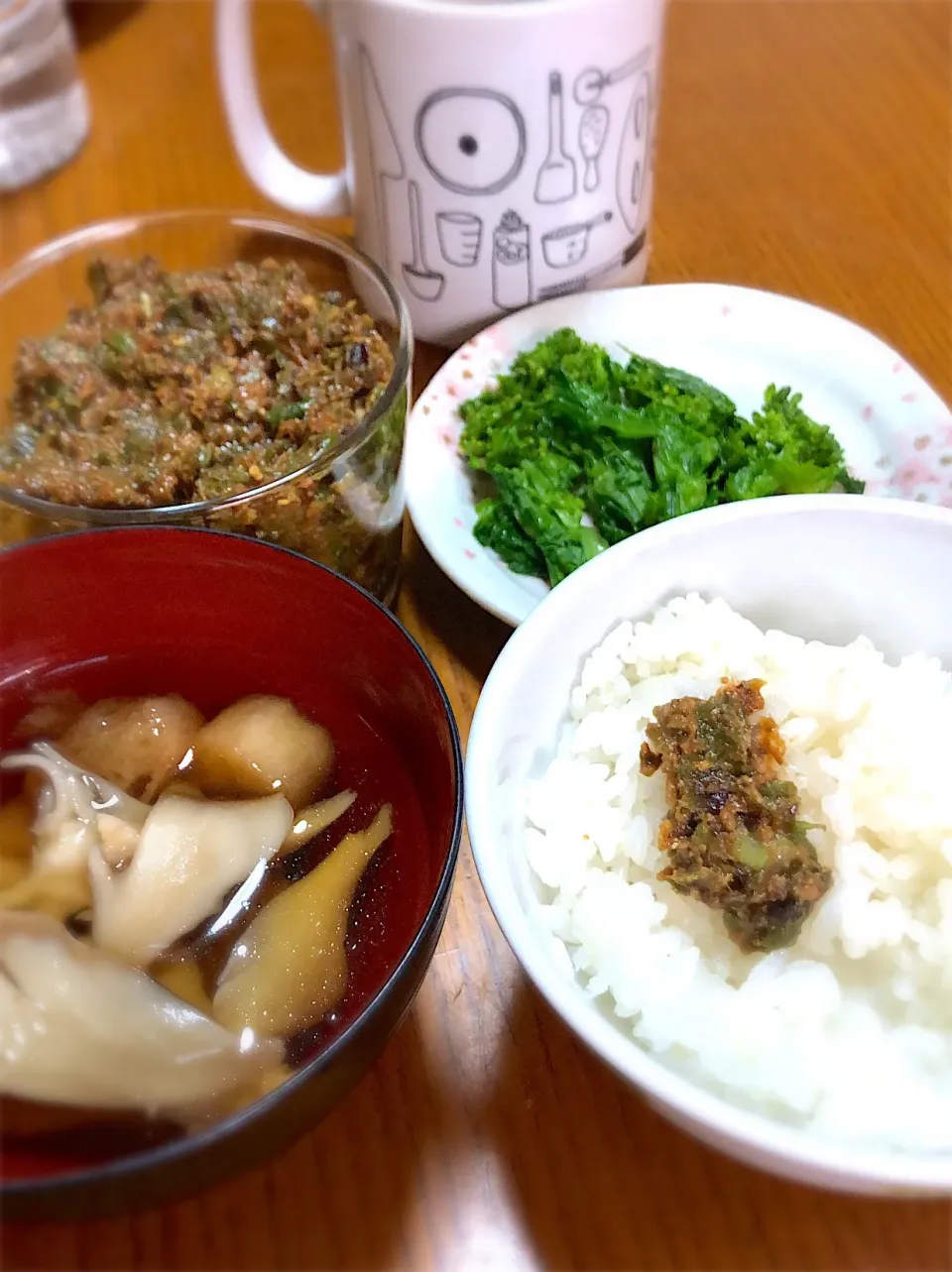 ふきのとう味噌で朝ごはん😋|かよっぺさん